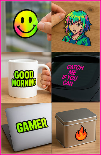 UV DTF Klistermærker til enhver hård overflade